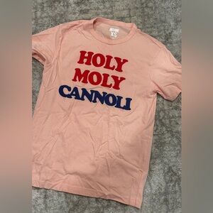 Tail Gate Clothing “Holy Moly Cannoli” Tee Shirt. Size XS